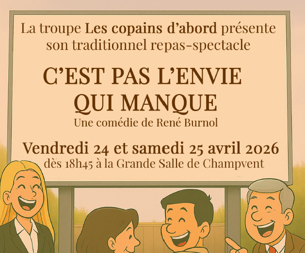 Repas-spectacle du théâtre à Champvent